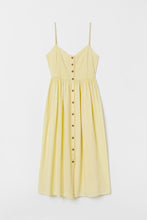 Linen-blend dress